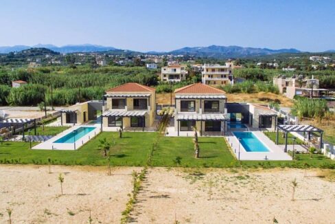 Seaside Elegance: Twin Luxury Stone Villas with Private Pools and Mesmerizing Views