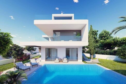 3, 4, 5 BEDROOM SEAFRONT VILLAS FOR SALE IN PAPHOS, CYPRUS