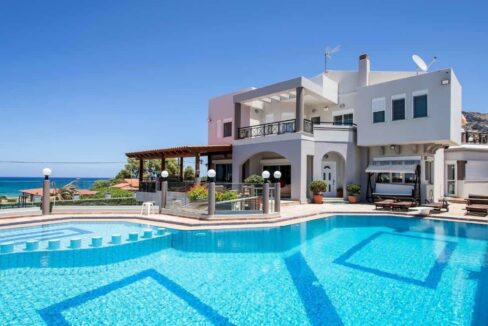 seafront villa for sale in crete