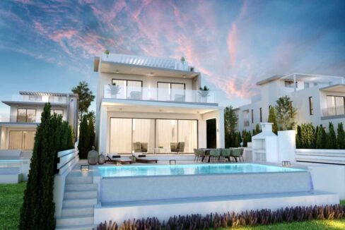 Beach-Front Villa with Roof Garden in Larnaca, Cyprus