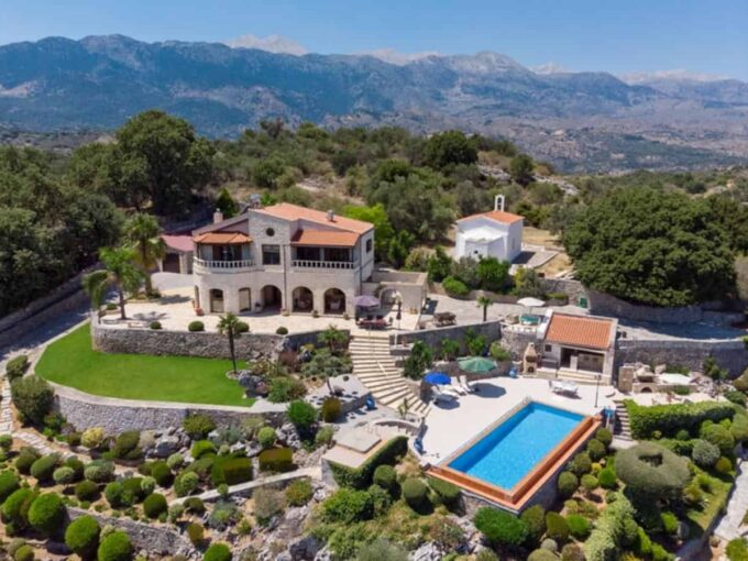 Exclusive Stone Villa with Breathtaking Sea Views and Mountain Charm in Apokoronas, Chania