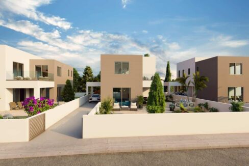 MODERN 2, 3, 4 BEDROOM VILLAS & SEMI-DETACHED HOUSES FOR SALE IN PAPHOS, CYPRUS