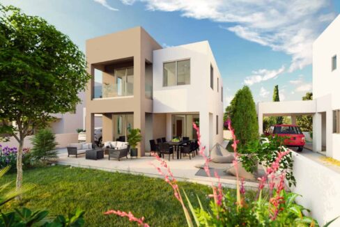 MODERN 2, 3, 4 BEDROOM VILLAS & SEMI-DETACHED HOUSES FOR SALE IN PAPHOS, CYPRUS
