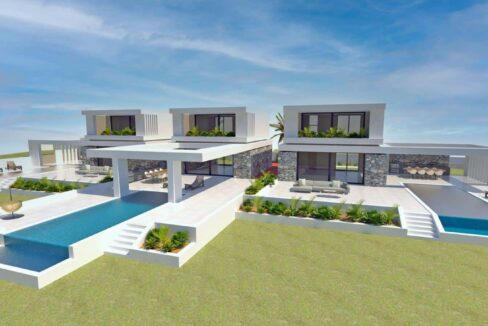 COMPLEX WITH 3 VILLAS IN HANIOTI