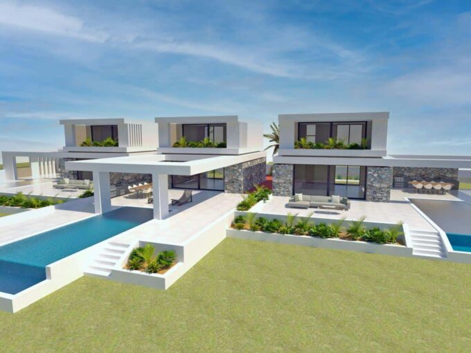 COMPLEX WITH 3 VILLAS IN HANIOTI