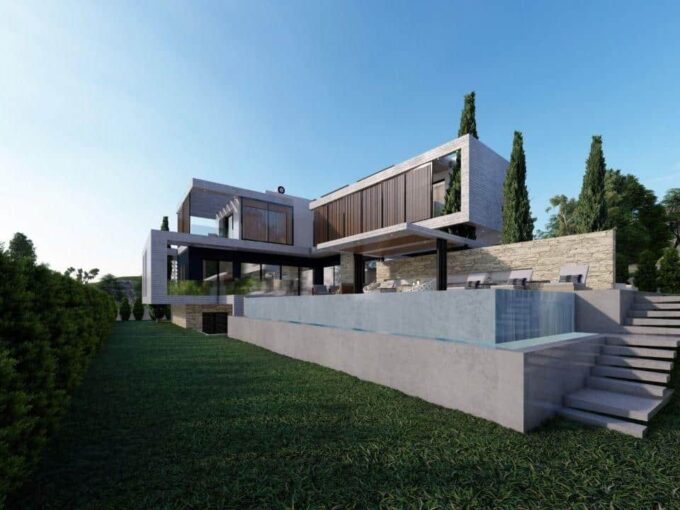 Premium Villa with Overflow Pool in Limassol, Cyprus