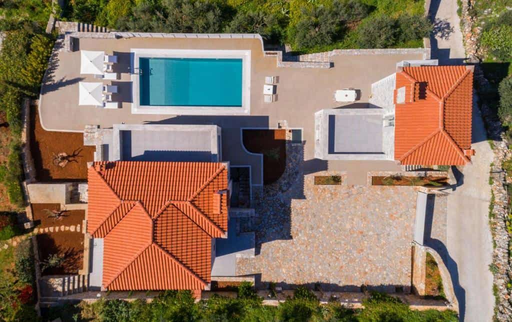 Two stone Villas in Leftra, Greece