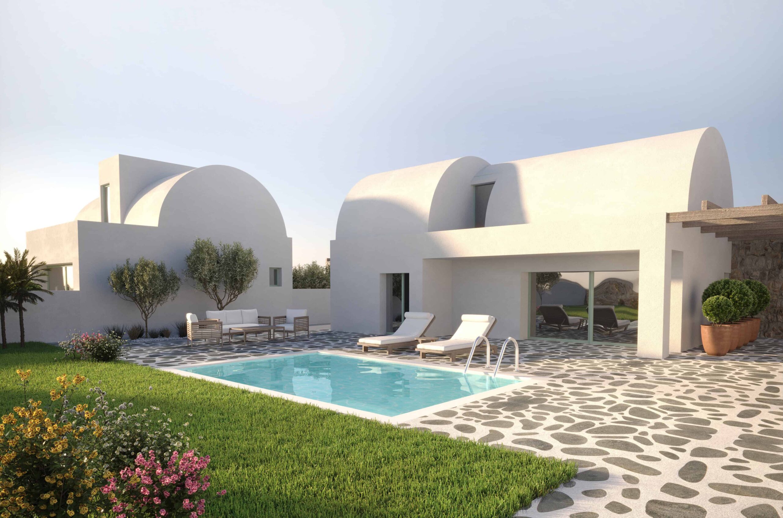 Plot with Building Permit in Santorini, Greece