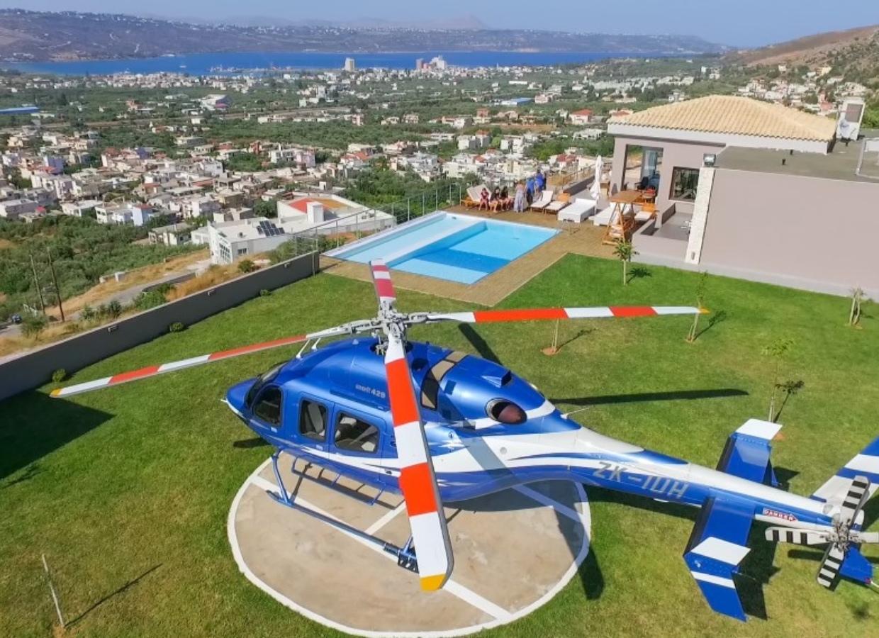 Luxury Villa With Sea Views & Heliport in Chania, Crete for Sale