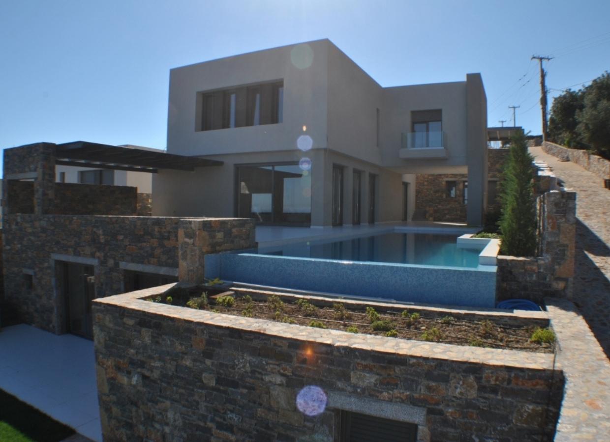 Modern Stone Villa for Sale in Elounda, Crete