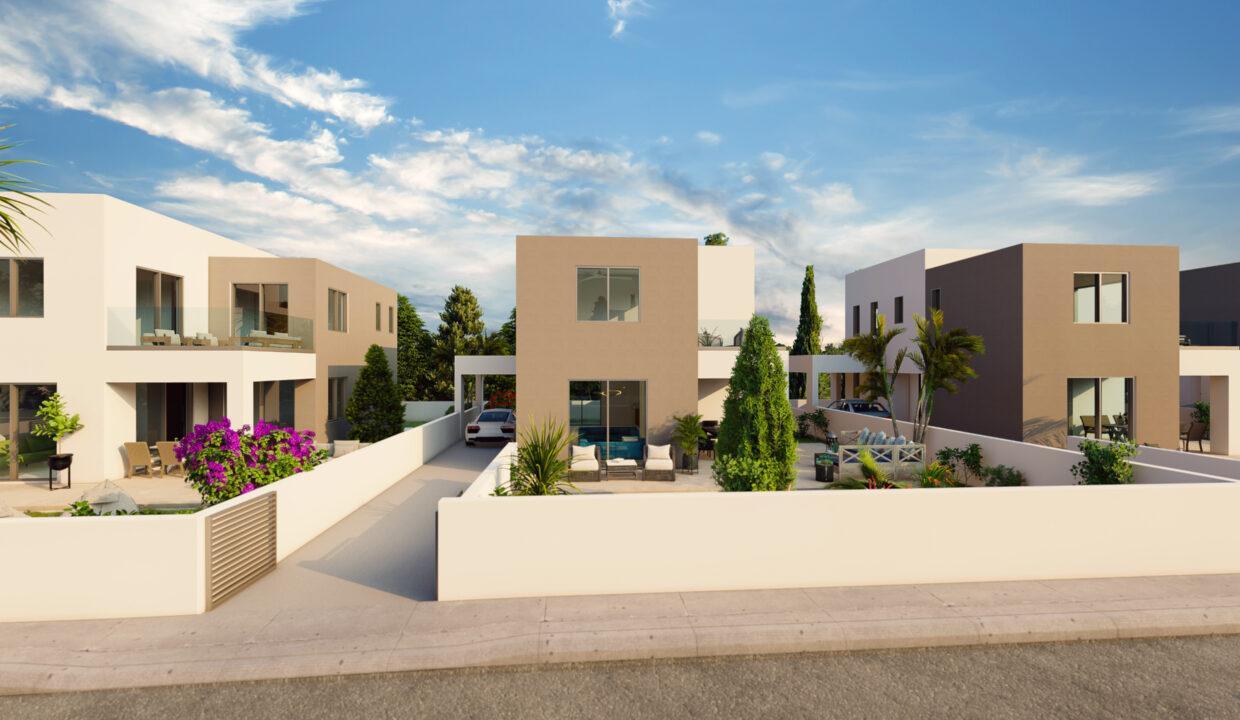MODERN 2, 3, 4 BEDROOM VILLAS & SEMI-DETACHED HOUSES FOR SALE IN PAPHOS, CYPRUS