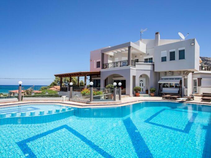 seafront villa for sale in crete