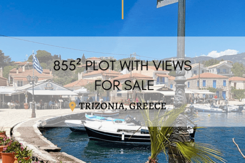 855m² Plot for Sale on the Beautiful Island of Trizonia, Phocis