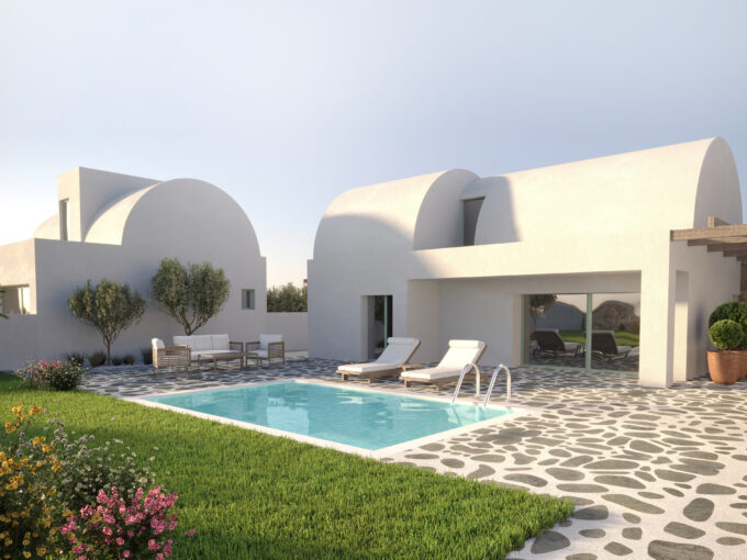 Plot with Building Permit in Santorini, Greece